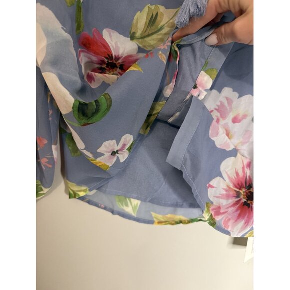NWT Yumi Kim Blue Floral Blouse Size Small $138 [jb] - Picture 6 of 6